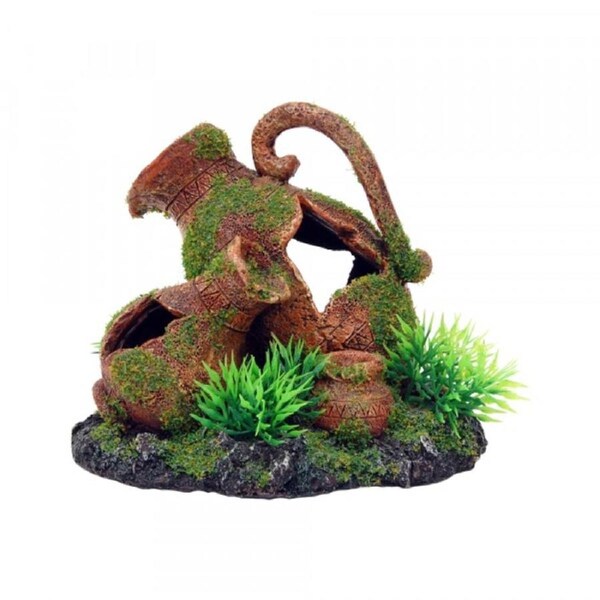 Bioscape Moss Greek Urns Ornament 14x10cm (BIS365)