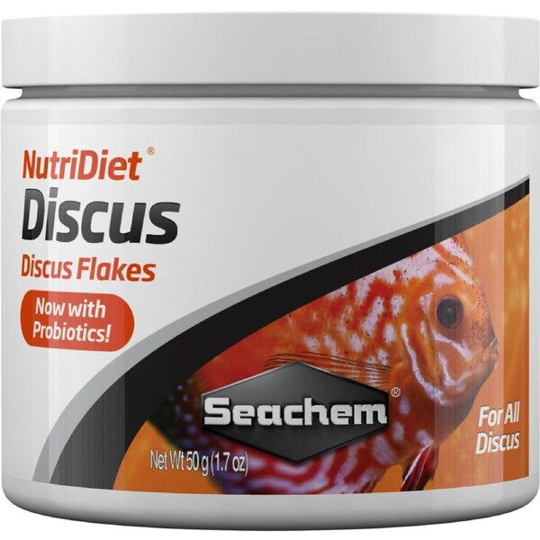 Seachem NutriDiet Discus Flakes w/ Probiotics 50g (SC1133)