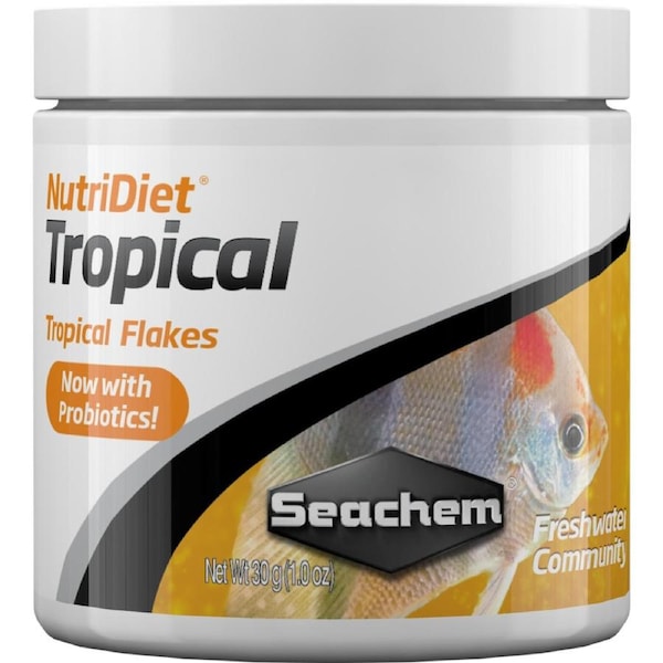 Seachem NutriDiet Tropical Flakes w/ Probiotics 30g (SC1082)