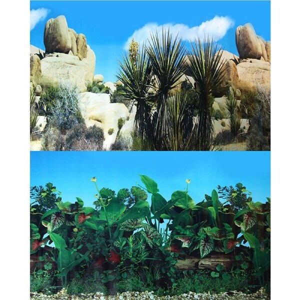 Aqua One Background 49x90cm Pearl Rock Greenery #2 (29515)