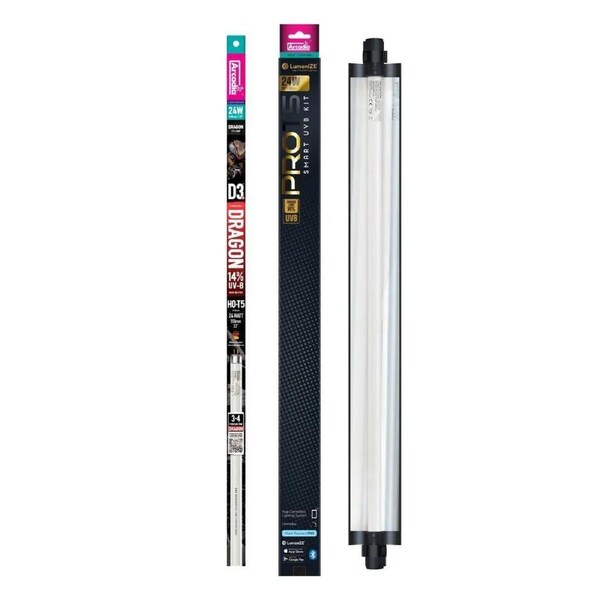 Arcadia LumenIZE 24W Pro T5 UVB Kit + 14% UV-B Lamp