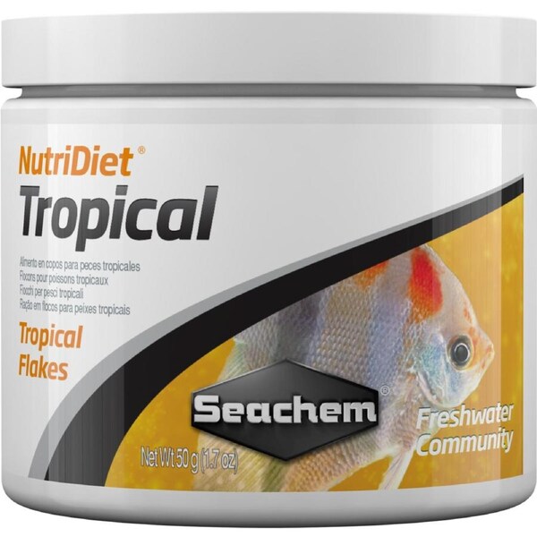 Seachem NutriDiet Tropical Flakes With Probiotics 50g ( SC1083 )