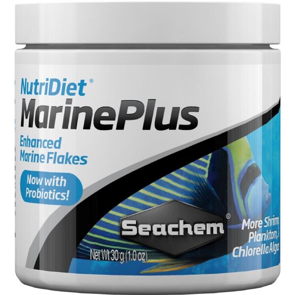 Seachem NutriDiet Marine Plus Flakes w/ Probiotics 30g (SC1102)