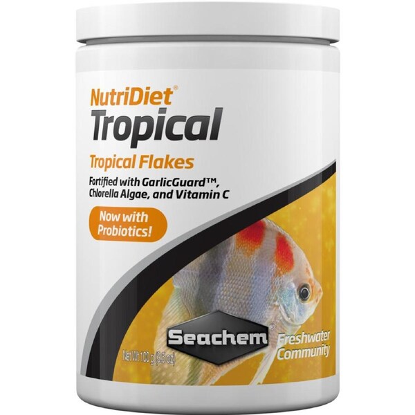 Seachem NutriDiet Tropical Flakes w/ Probiotics 100g (SC1084)