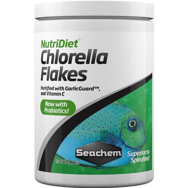 Seachem NutriDiet Chlorella Flakes w/ Probiotic 100g (SC1114)