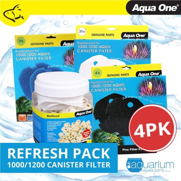 Aqua One Aquis 1000/1200 Refresh Pack (4pc)