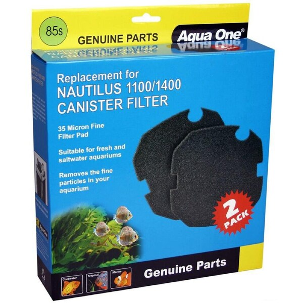 Aqua One Nautilus 1100/1400 35ppi Black Sponge 85s (25085s)