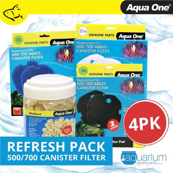 Aqua One Aquis 500/700 Refresh Pack (4pc)