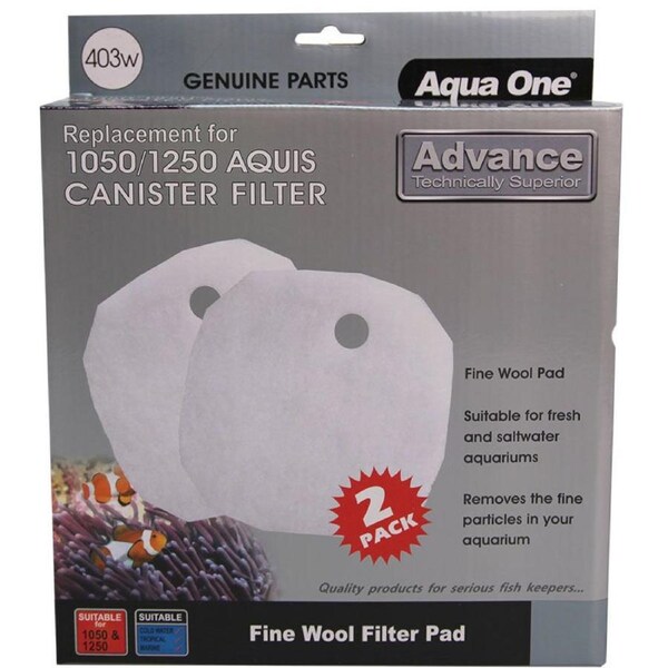 Aqua One Aquis Advance 1050/1250 Wool Pad (2pk) 403w (25403w)