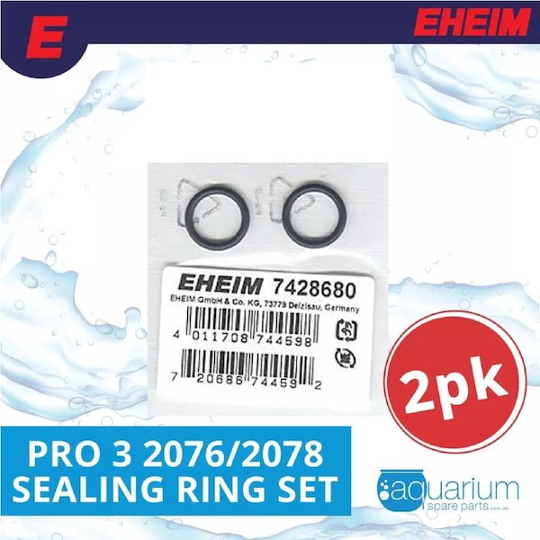 Eheim 2076/2078 Sealing Ring set for Adapter/Screen 2pk (7428680)
