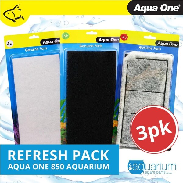 Aqua One AquaStyle 850 Refresh Pack inc 4s, 4w & 4c (3pk)