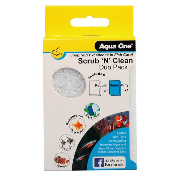 Aqua One Scrub n Clean Algae Pad Duo Pack (23208)