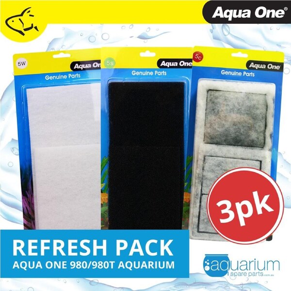 Aqua One AquaStyle 980/980T Refresh Pack inc 5s, 5w & 5c (3pk)