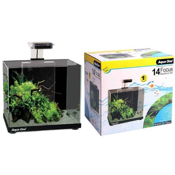 Aqua One Focus 14 LED Aquarium Black (56221BK)