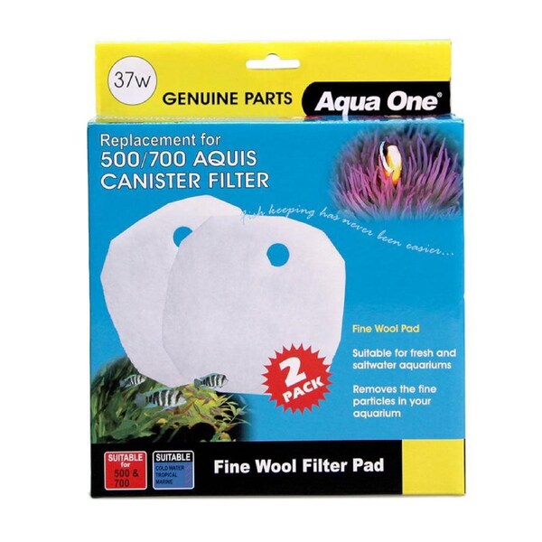 Aqua One Aquis 500/700 Wool Pad (2pk) 37w (25037w)