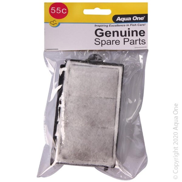 Aqua One ClearView 280 & AquaBac 60 Carbon Cartridge 55c BULK BUY 5pk (25055c)