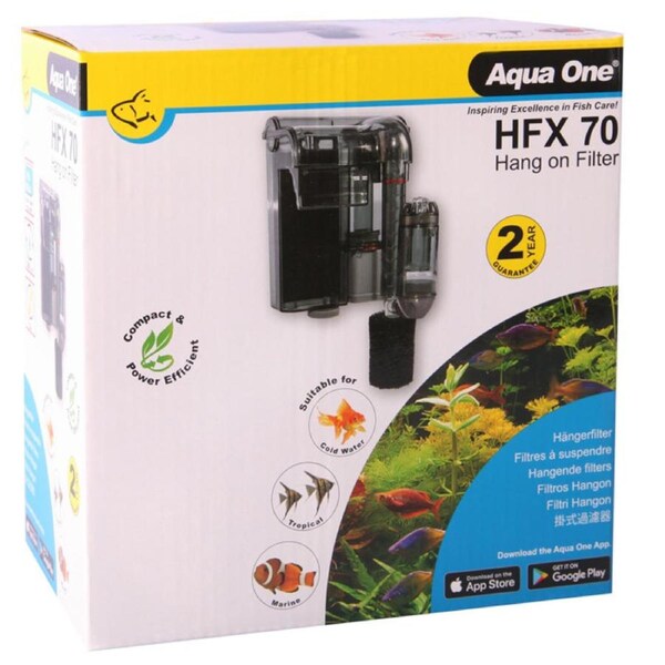 Aqua One HFX 70 Hang On Filter 280L/HR (29015)