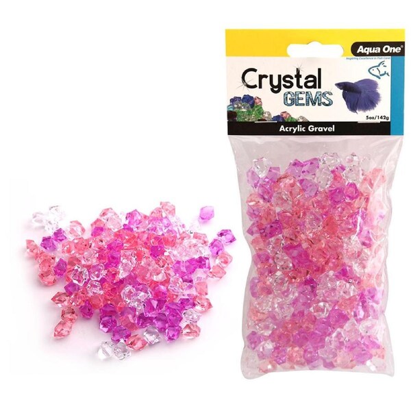 Aqua One Crystal Gems Acrylic Gravel Purple Passion 145gm (12303)