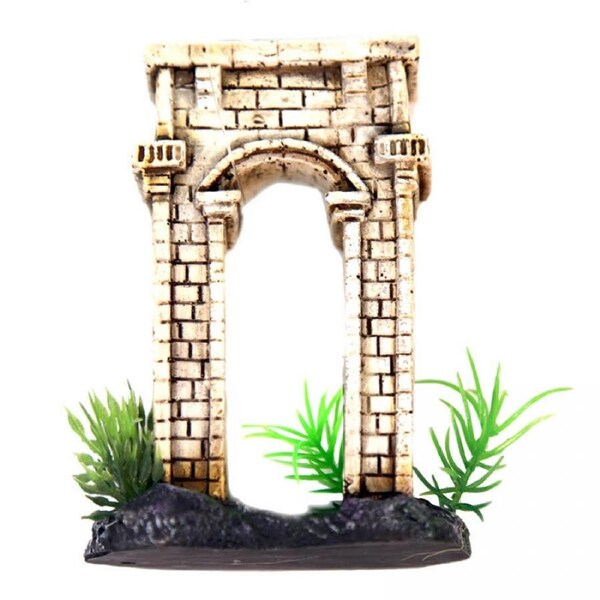 Aqua One Betta Square Column Arch Ornament 10cm (24338)
