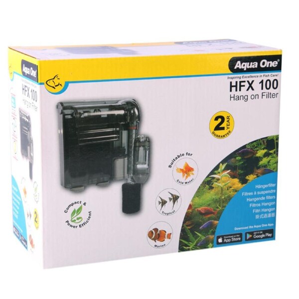 Aqua One HFX 100 Hang On Filter 350L/HR (29016)