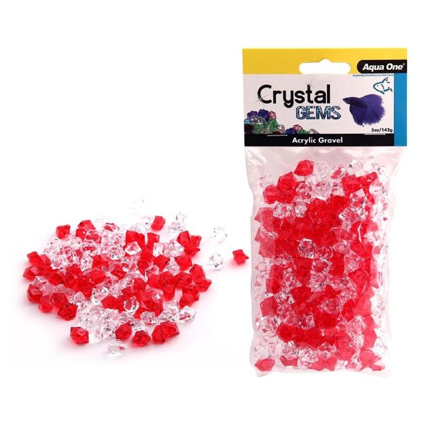 Aqua One Crystal Gems Acrylic Gravel Fire N Ice 145gm (12306)