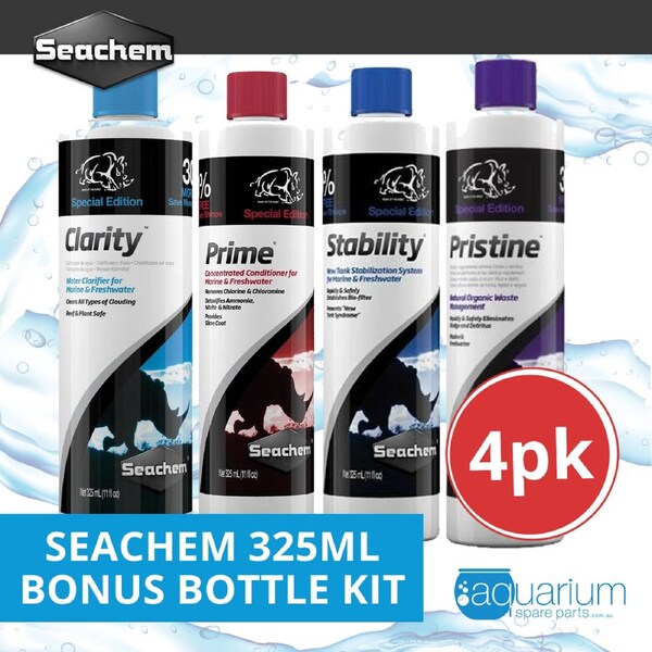 Seachem 325ml Bonus Bottle Kit (4pk)