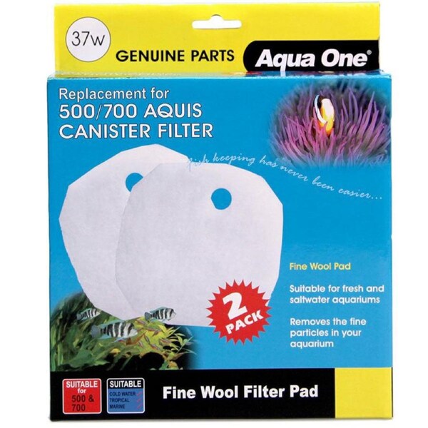 Aqua One Aquis 500/700 Wool Pad (2pc) 37w BULK BUY 5pk