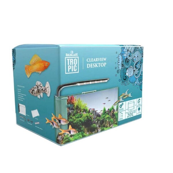 Bioscape Tropic Clearview Desktop 20L Aquarium (BJB14751)