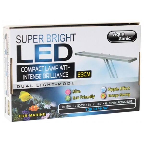 AquaZonic Super Bright Marine LED 23cm Clamp Lamp 13.44W