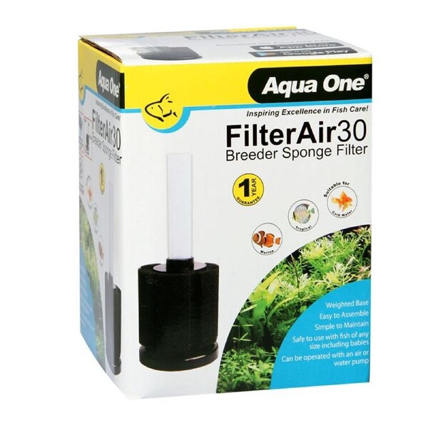Aqua One Filter Air 30 Breeder Sponge Filter Kit (4pk) (19884-KIT)