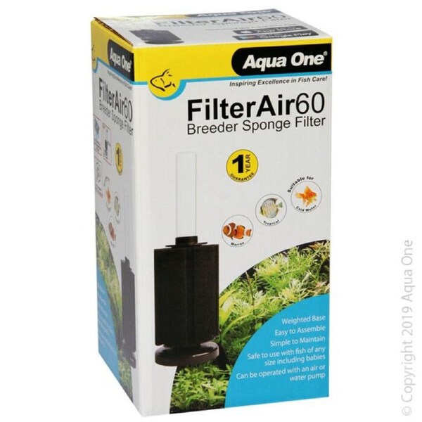 Aqua One Filter Air 60 Breeder Sponge Filter Kit (4pk) (19885-KIT)