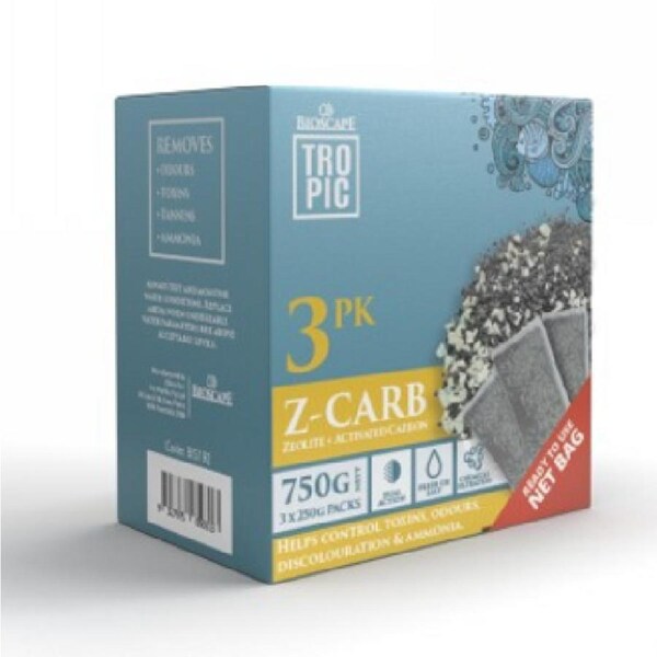 Bioscape Zeo/Carbon Pouches 750gm 3 x 250gm (BIS192)