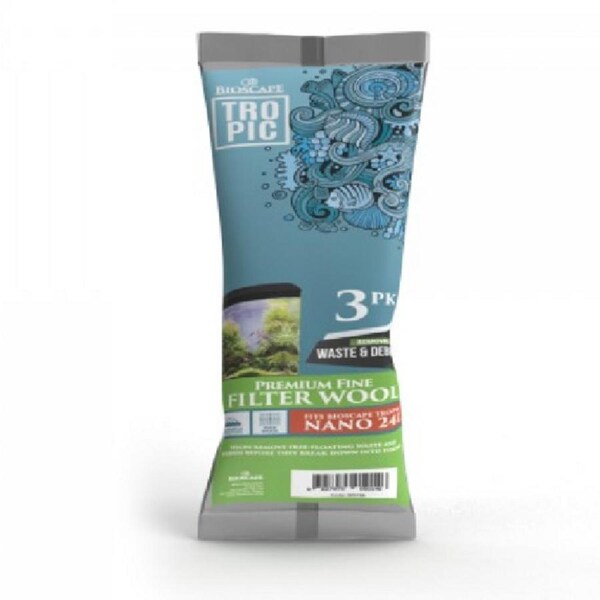 Bioscape Nano Aquarium 40L Polywool Filter Pads (3pk) (BIS139)