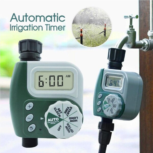 Automatic Irrigation Controller Water Timer Digital Tap Garden Watering System