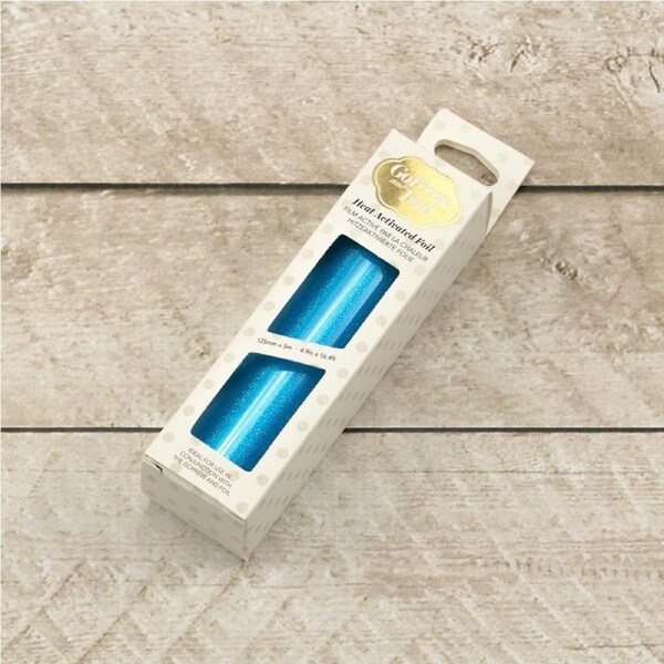 Cyan (Iridescent Sparks Pattern) Heat Activated Foil CO726049