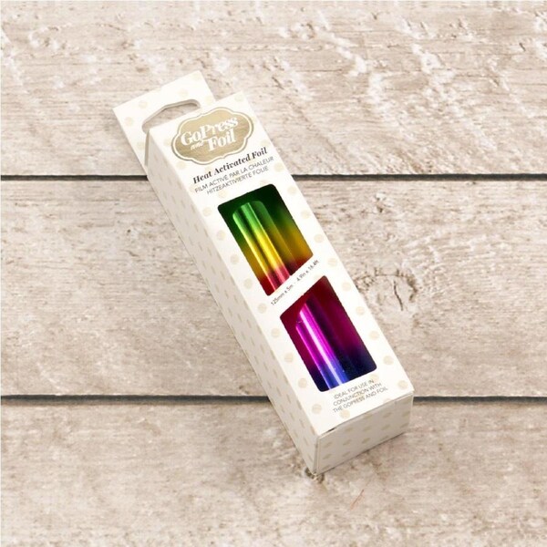 Rainbow Bands (Gradient Mirror Finish) Heat Activated Foil CO726062