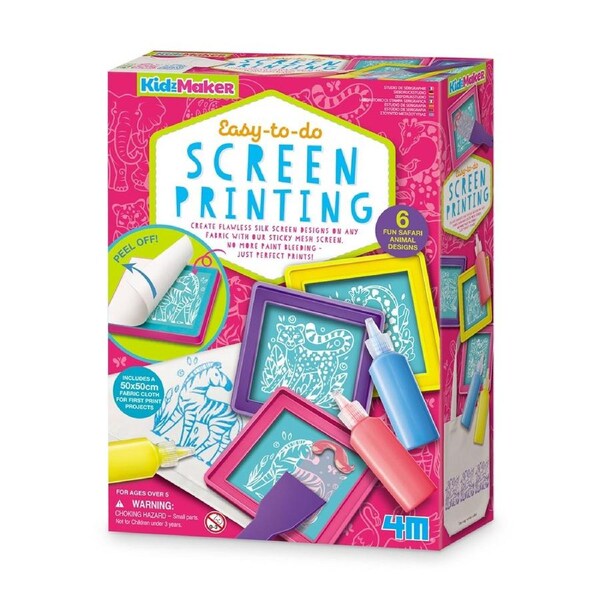 4M - KidzMaker - Easy-to-do Screen Printing