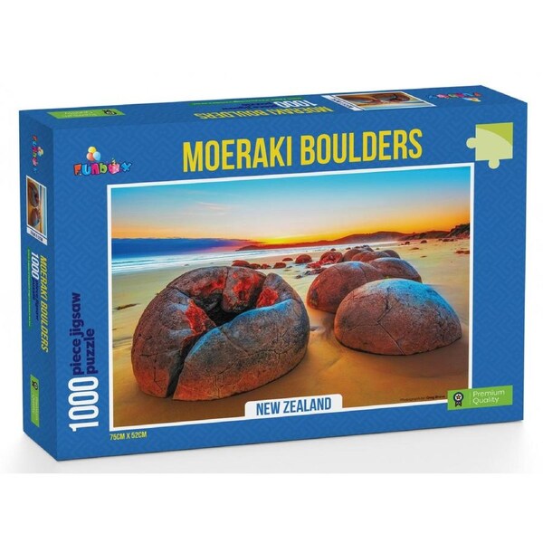 Funbox Puzzle Moeraki Boulders New Zealand Puzzle 1000 pieces