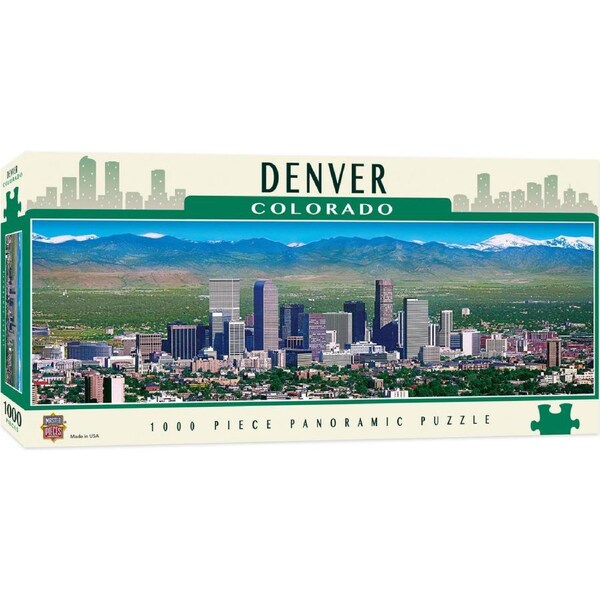 Masterpieces Puzzle City Colorado Panoramic Denver Puzzle 1000 pieces