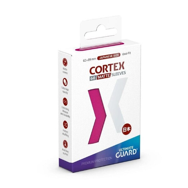 Ultimate Guard Cortex Sleeves Japanese Size Matte Pink (60)