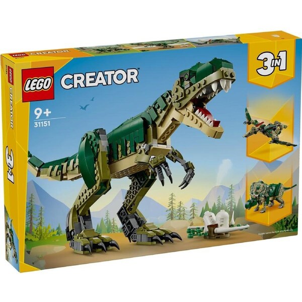 LEGO Creator 3 in 1 T Rex Dinosaur Toy for Kids 31151