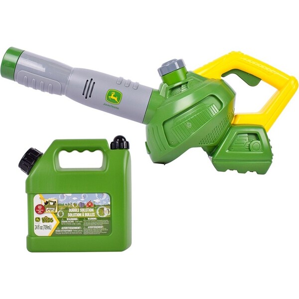 John Deere Bubble Leaf Blower & Bubble Refill Gas Can Kids Toy 700ml 3Y+
