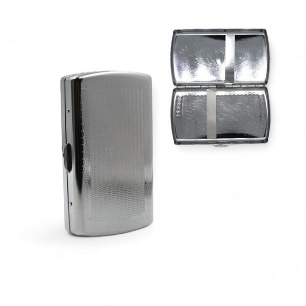 1 x Portable Metal Cigarette Case Classic 12-Piece Carry Box Assorted Design