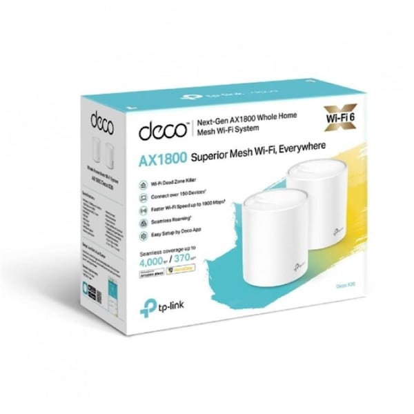 TP-Link Deco X20 AX1800 Whole Home Mesh Wi-Fi System - 2-Pack