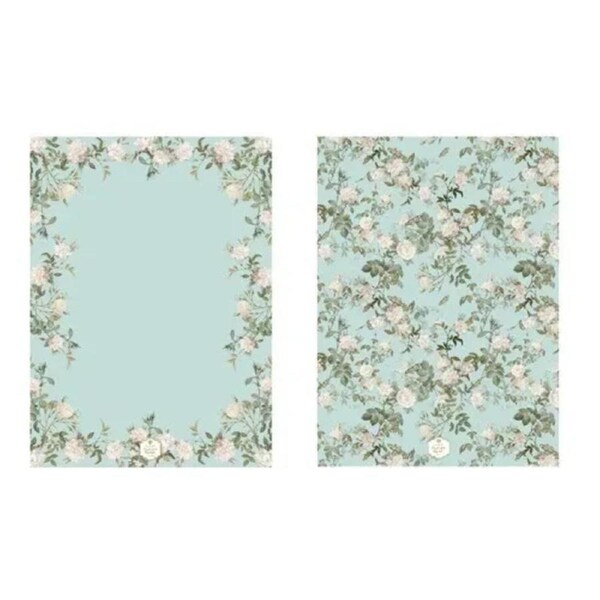 Ashdene Elegant Rose - Kitchen Towel 2 Pack - Mint