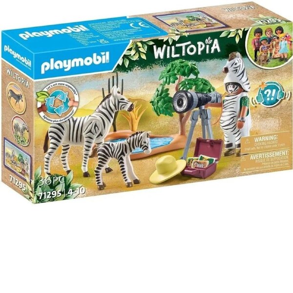 Playmobil Wiltopia - Animal Photographer with Zebras