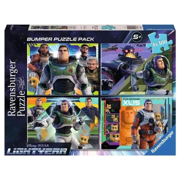 Ravensburger Puzzle 4x100pc - Disney Pixar Light Pack
