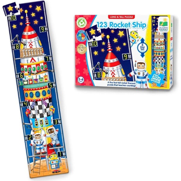 U Games - Long & Tall Puzzles 123 Rocketship - The Learning Journey