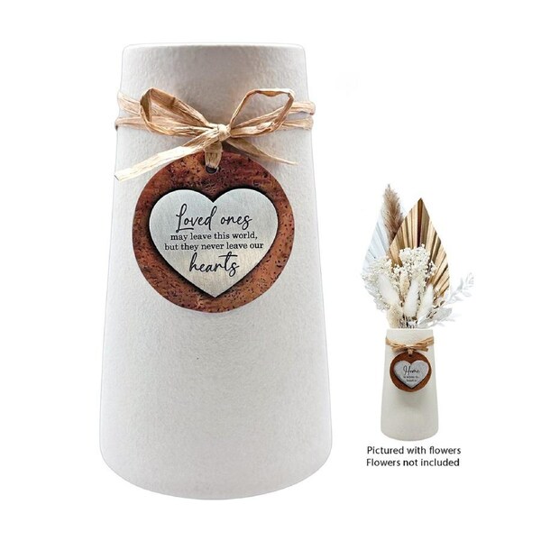 Heartfelt Ceramic Taper Vase - Memorial