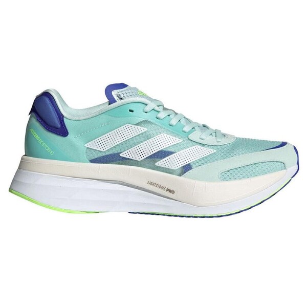 Adidas Womens Adizero Boston 10 Shoes Runners Sneakers Running - Mint US 7